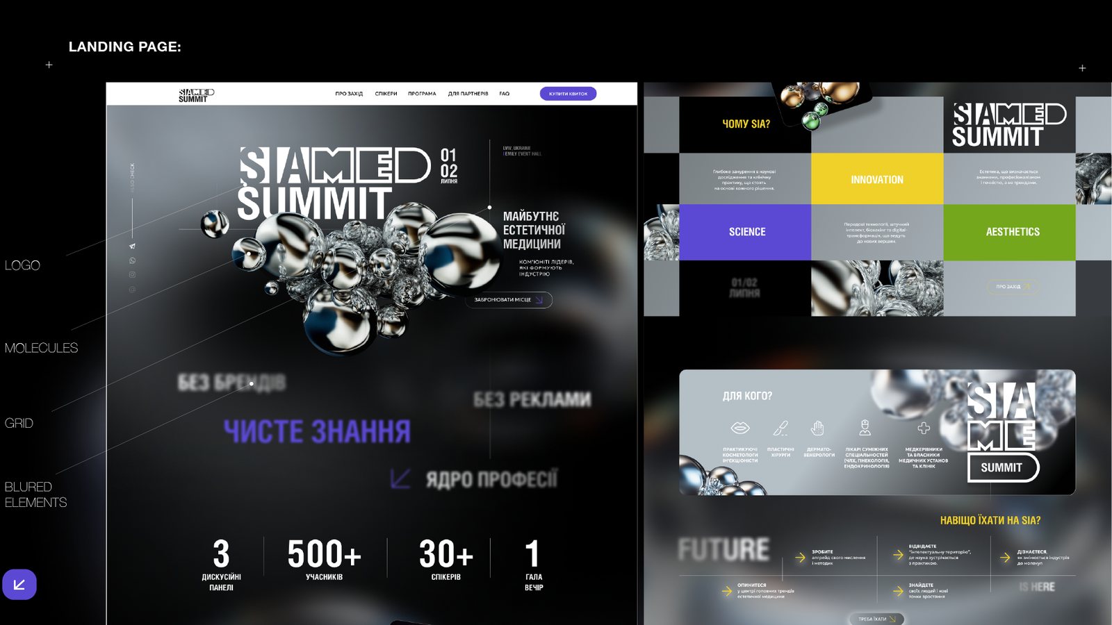 SIA — landing page